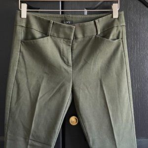 LOFT Olive Green Marissa Skinny Pant - Size 4